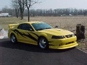 1999 Chrome Yellow mustang GT No Description