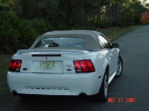 1999 White Mustang GT 'Vert No Description