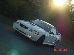 1999 White Mustang GT 'Vert No Description